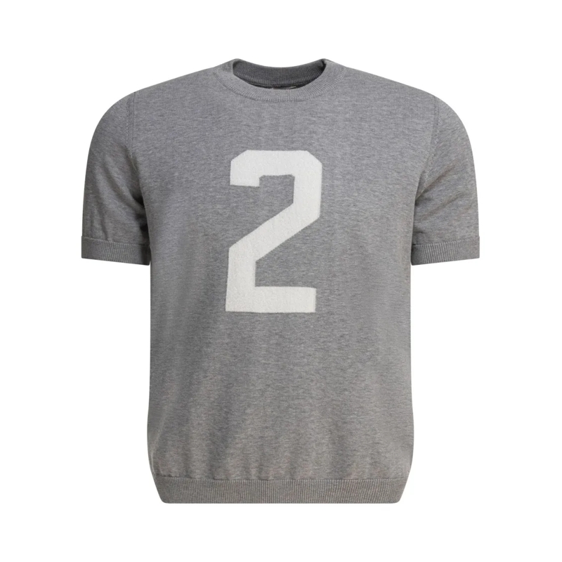Rakki' T-shirt Short-Sleeved Cotton T-Shirt Grey