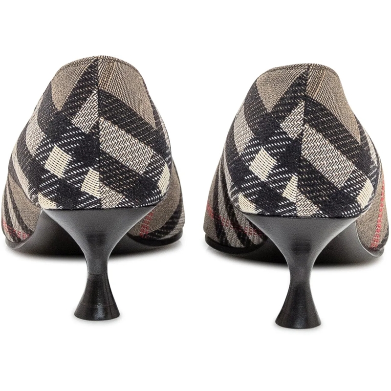 Burberry Pumps Burberry Decollete Cameo Check con Tacco Medio beige(Image 3)