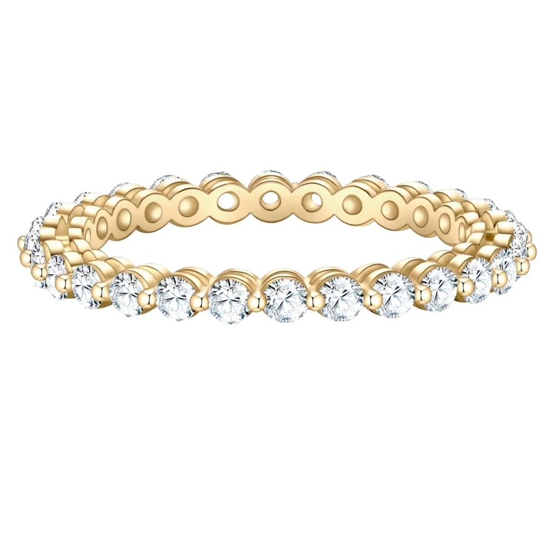 Glanzstücke München Ring Sterling Silber Ring Zirkonia gold