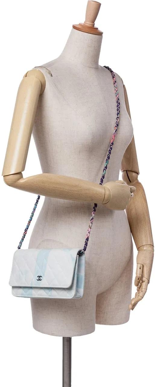 Thumbnail - Chanel Hobo Bags - CC Quilted Canvas Jungle Jeans Wallet on Chain - Gr. unisize - in Weiß - für Damen