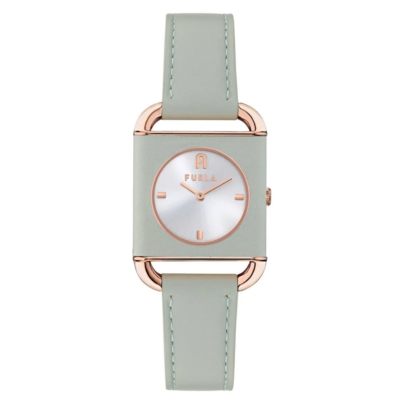 Furla Quarzuhr Quarz-Analoguhr Furla Arco Square grün