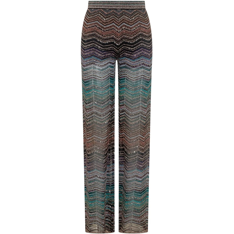 Missoni Hose Pantaloni Lunghi in Maglia Metallizzata mehrfarbig(Image 2)