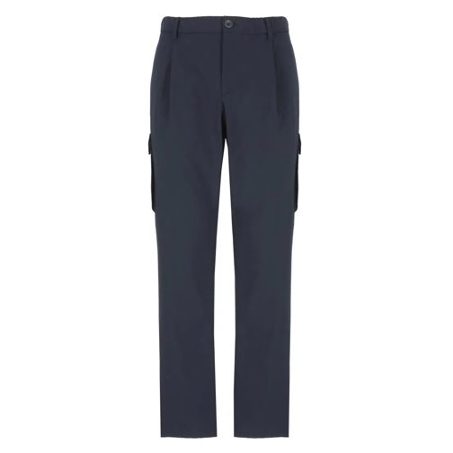 Herno Chinos Blue Cargo Pants Blue