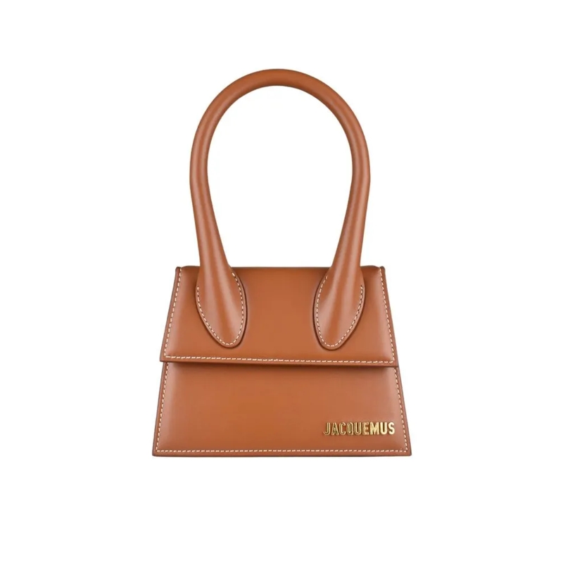 Jacquemus Schultertasche The Middle Chiquito Brown