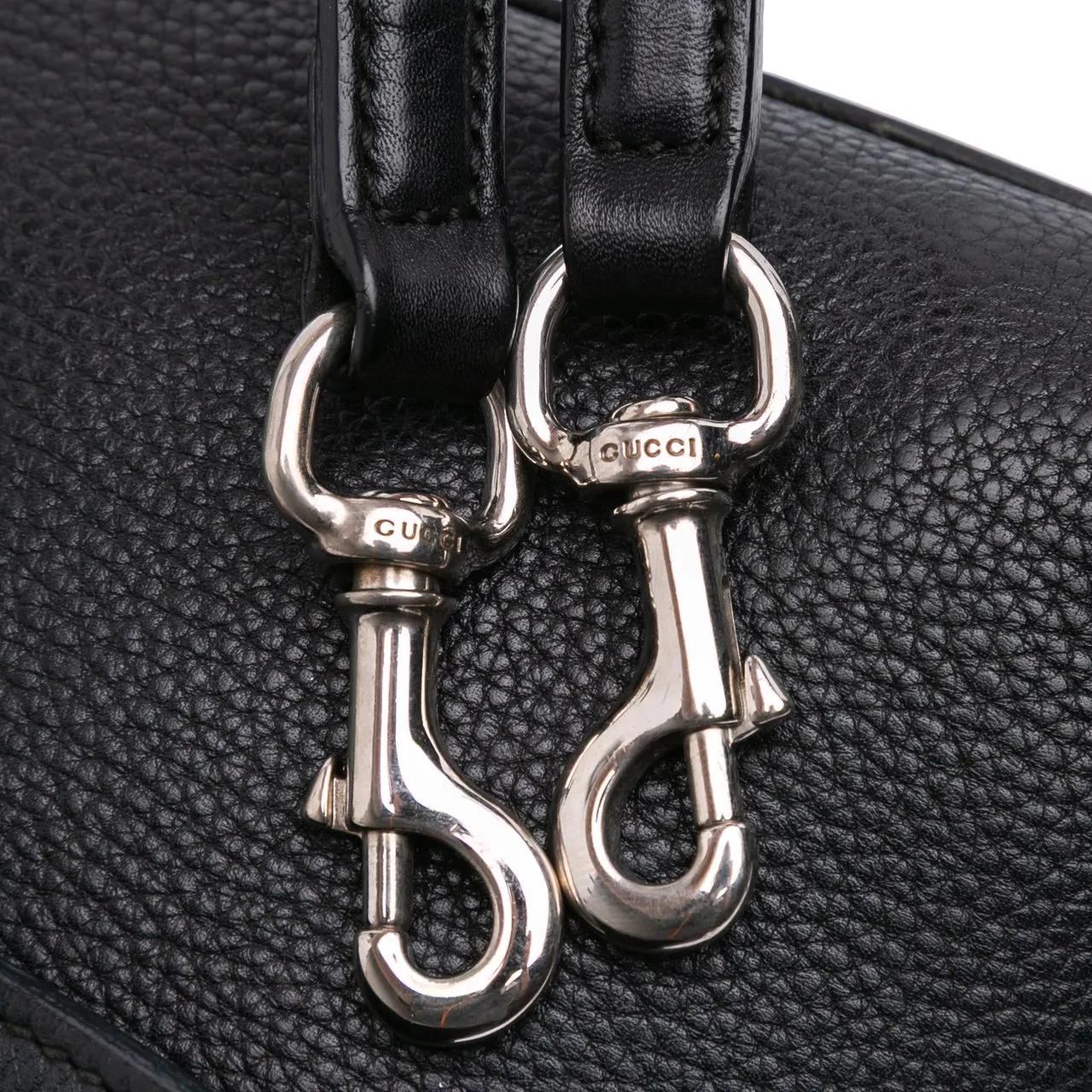 Thumbnail - Gucci Hobo Bags - Small Leather Bamboo Daily Satchel - Gr. unisize - in Schwarz - für Damen