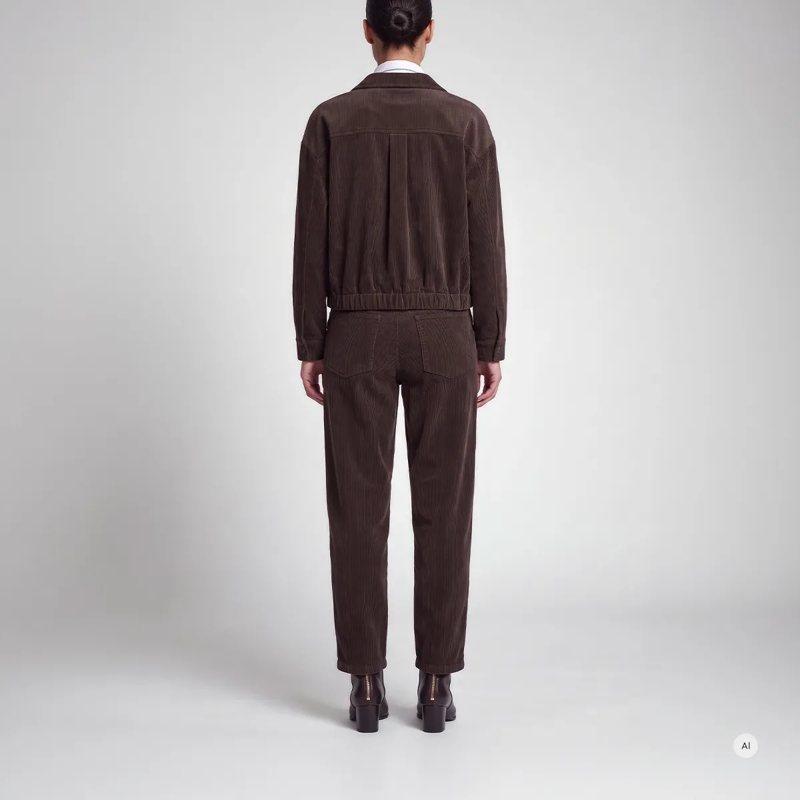 Marc Aurel Hose Hose- angesetzter Bund- aufgesetze Taschen- Ba braun(Image 4)