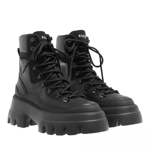 Nubikk Flore Montagne Black Combi Lace up Boots
