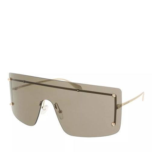 Alexander McQueen AM0412S GOLD-GOLD-BROWN Sunglasses