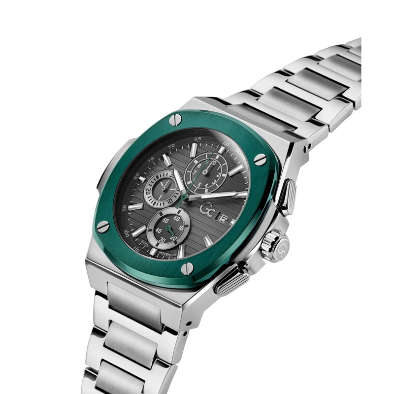 GC Chronograph Chronographenuhr Gc Coussin Shape silber(Image 4)