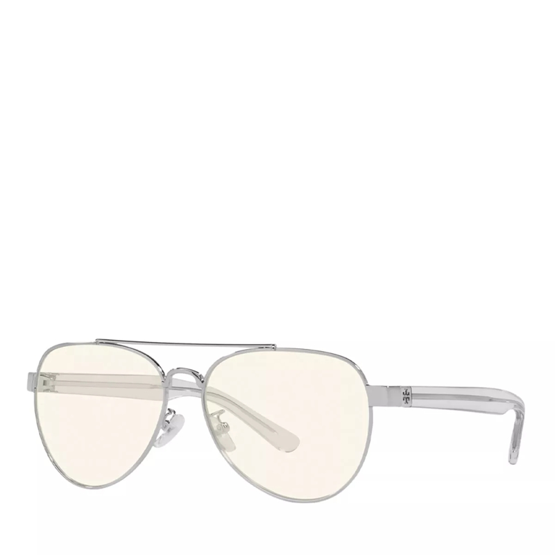 Tory Burch Brille Blue Blocker 0TY6070 Shiny Silver Metal