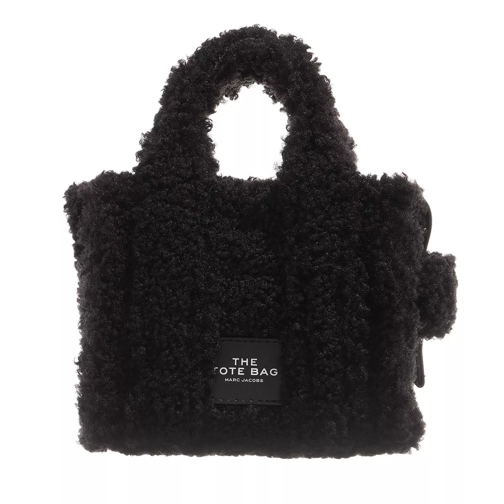 Marc Jacobs The Micro Tote Bag Teddy Black Rymlig shoppingväska