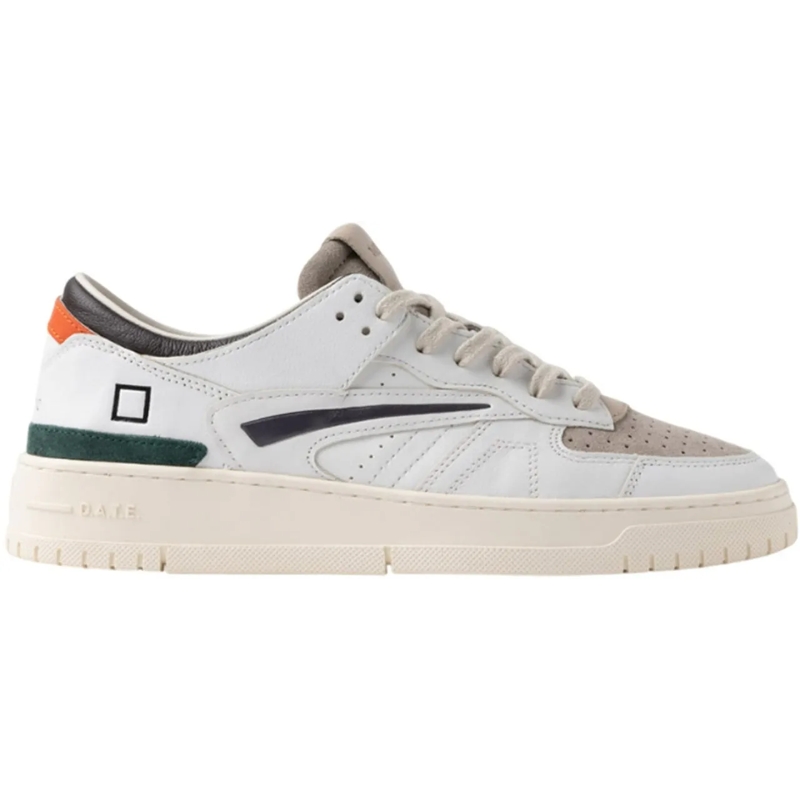 D.A.T.E Low-Top-Sneaker D.A.T.E. Sneakers Biancomarrone mehrfarbig