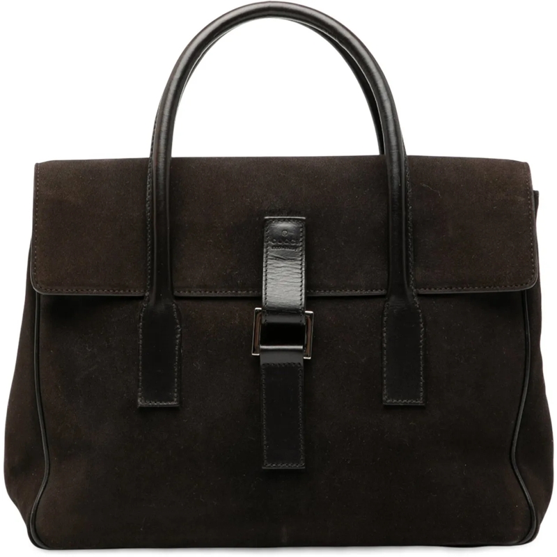 Gucci Fourre-tout Suede Handbag braun