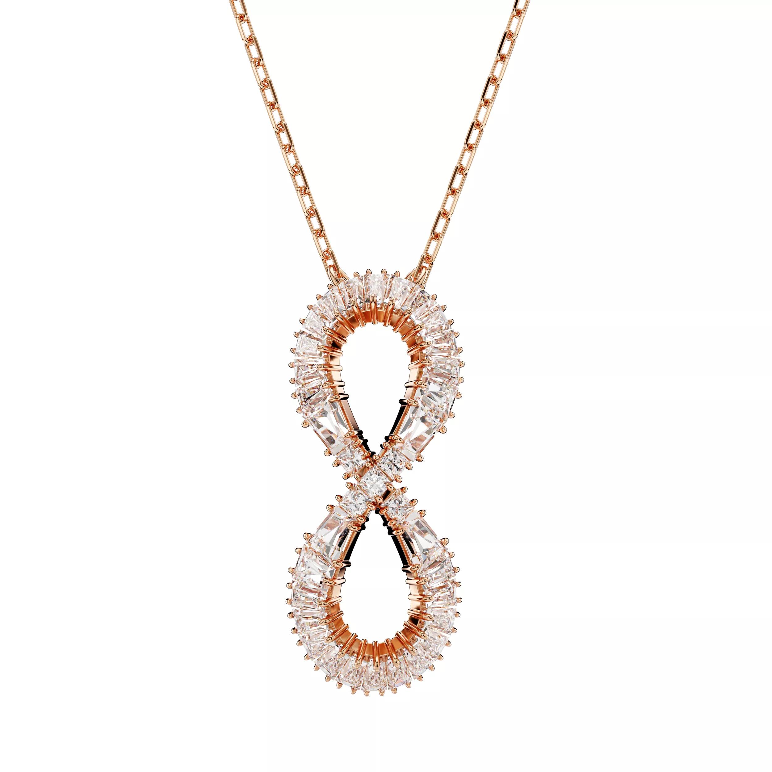 Swarovski Halskette - Hyperbola pendant, Infinity - Gr. unisize - in Weiß - für Damen