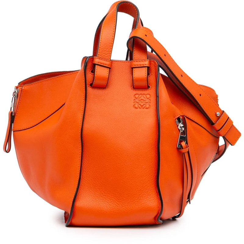 Loewe Fourre-tout Small Leather Hammock Satchel orange
