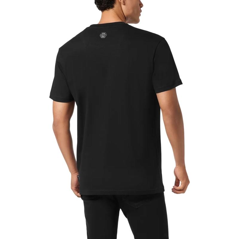 Philipp Plein T-Shirt T-Shirt Round Neck Ss Bulldog Embellished schwarz(Image 4)