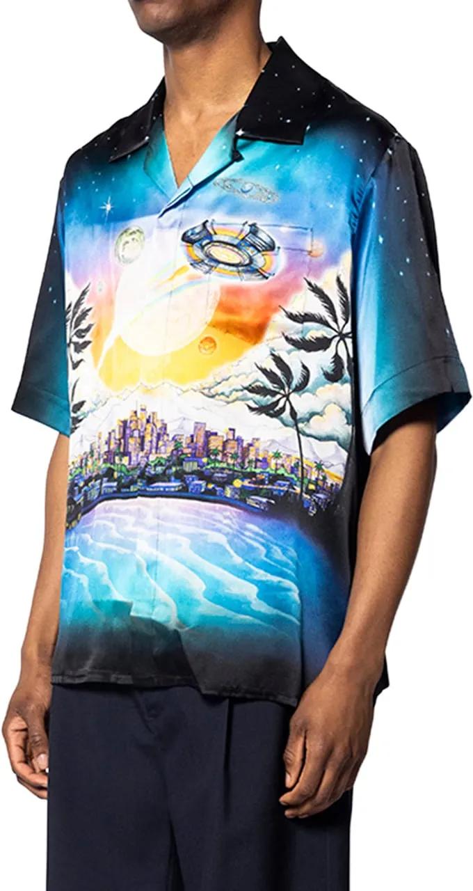 Casablanca Black La Premonition Shirt Blue | T-Shirts