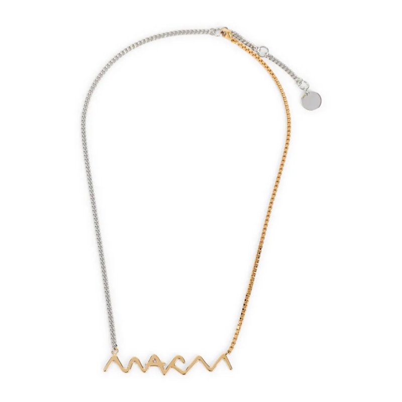 Marni Medium Halsketting Playful Gold And Silver Chain Necklace Gold