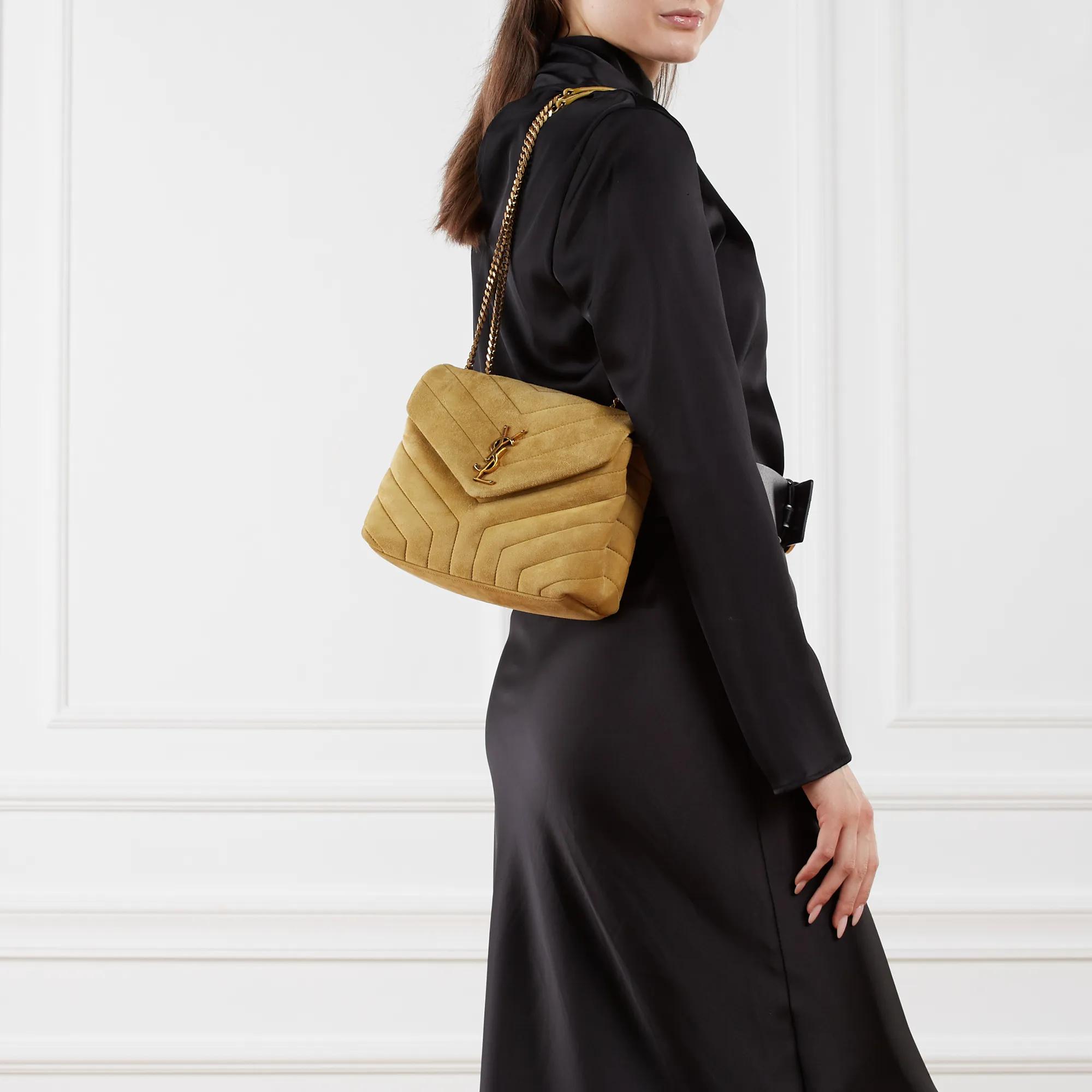 Saint Laurent Crossbody bags Small Loulou Shoulder Bag in geel