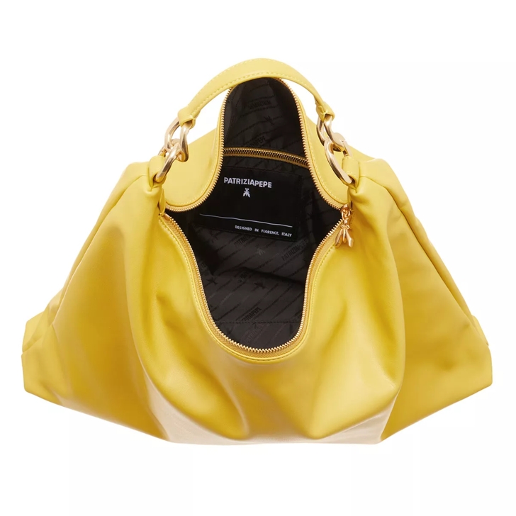 Patrizia Pepe Borsa Bag Ochra Yellow Hobo Bag