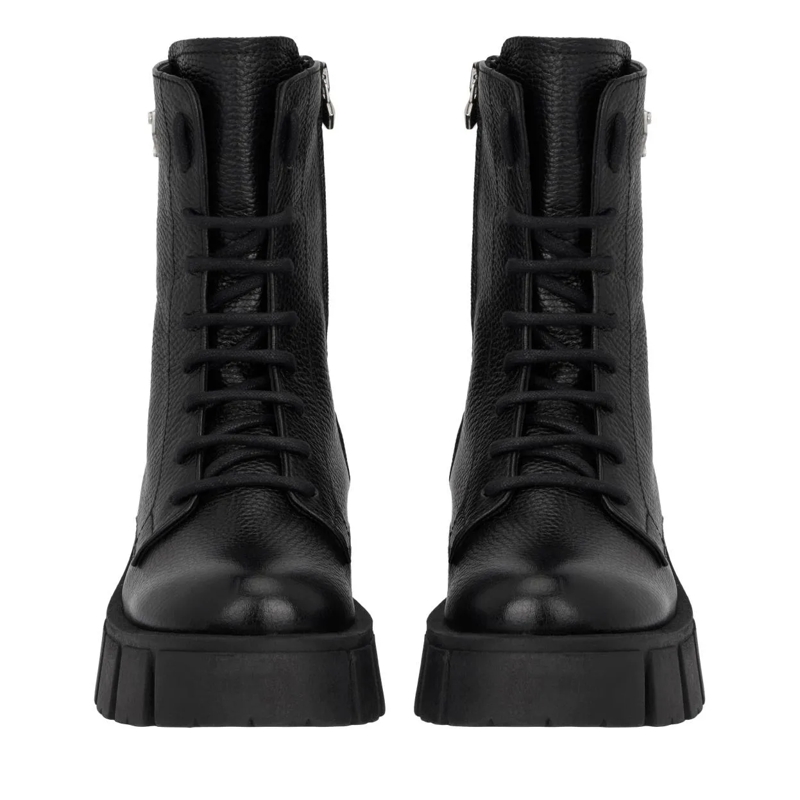 Philipp Plein Stiefeletten Stiefel Niedrig Flach Logo schwarz(Image 4)