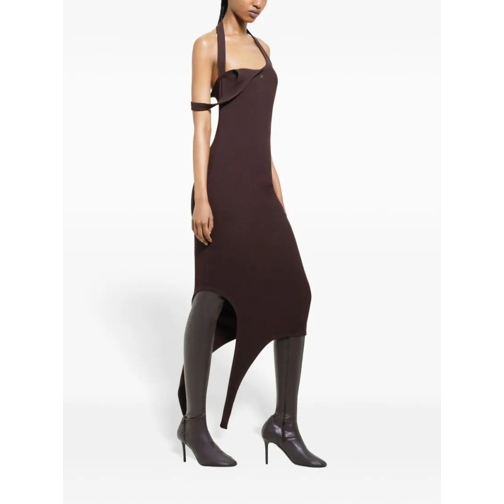 Courrèges Midi-Kleider Undressed Midi Dress Brown