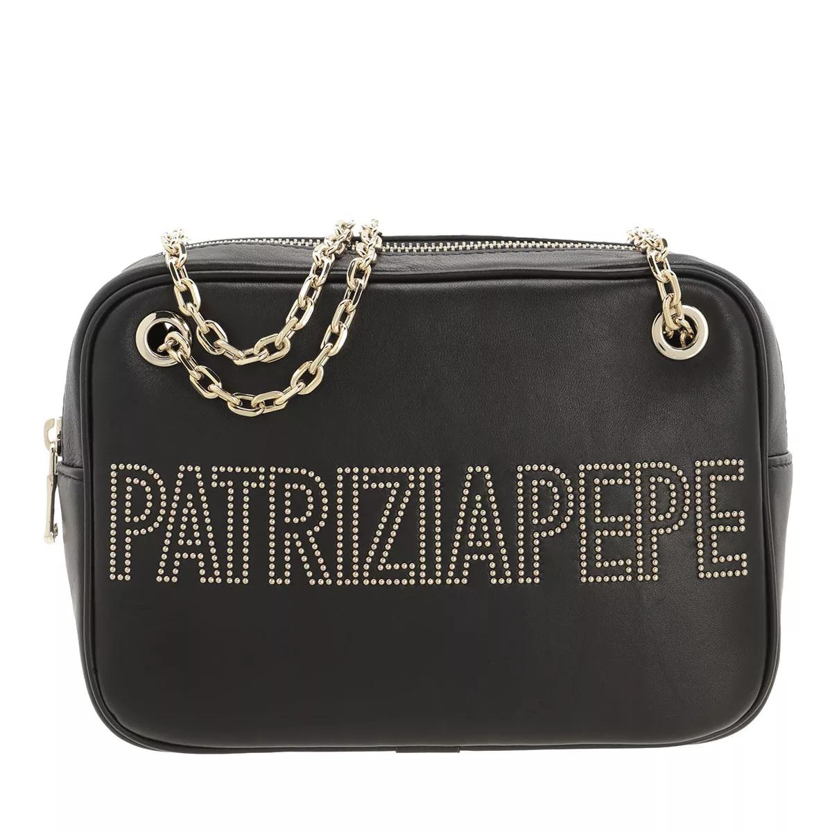 Patrizia Pepe Crossbody Bags - Fly Logo Studs Camera Bag - Gr. unisize - in Schwarz - für Damen