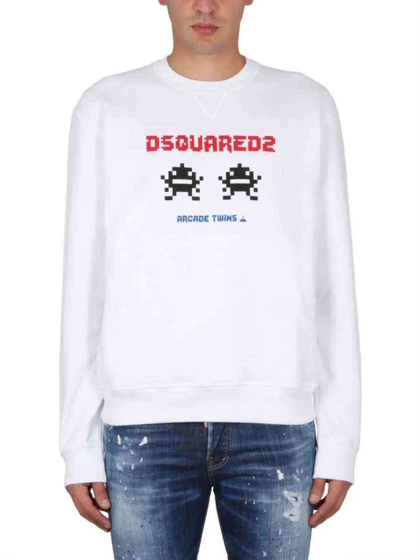 Thumbnail - Dsquared2 - Logo-Embellished Sweatshirt - Größe S - weiß