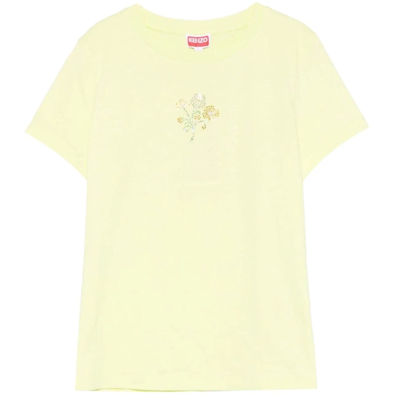 Kenzo T-shirt Top Yellow gelb
