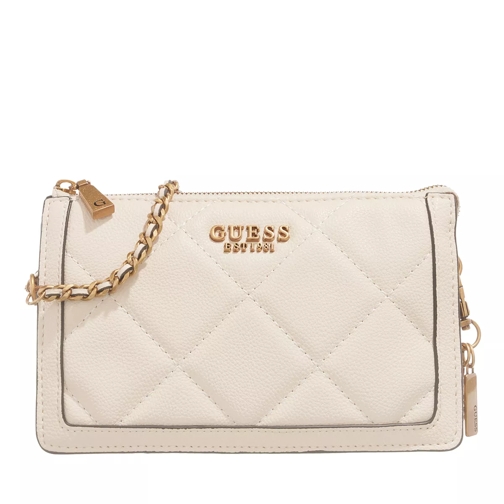 Guess Abey Multi Compartment Crossbody Stone Crossbody Bag