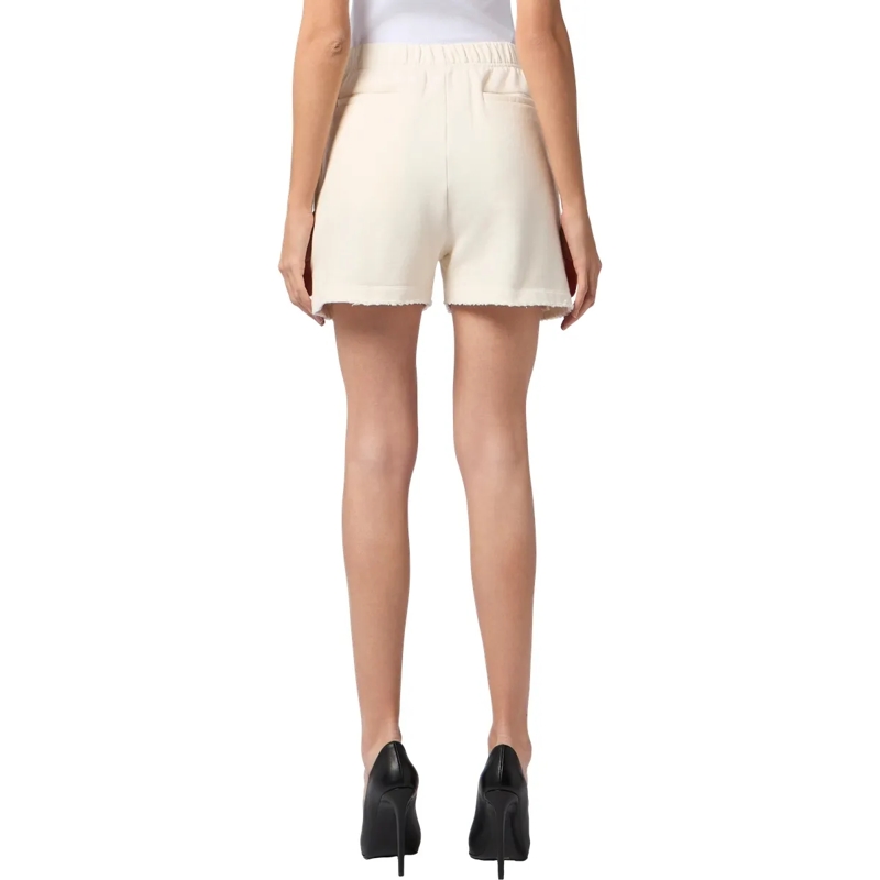 Philipp Plein Shorts Washed Fleece Shorts Tennis Club Crystals weiss(Image 2)