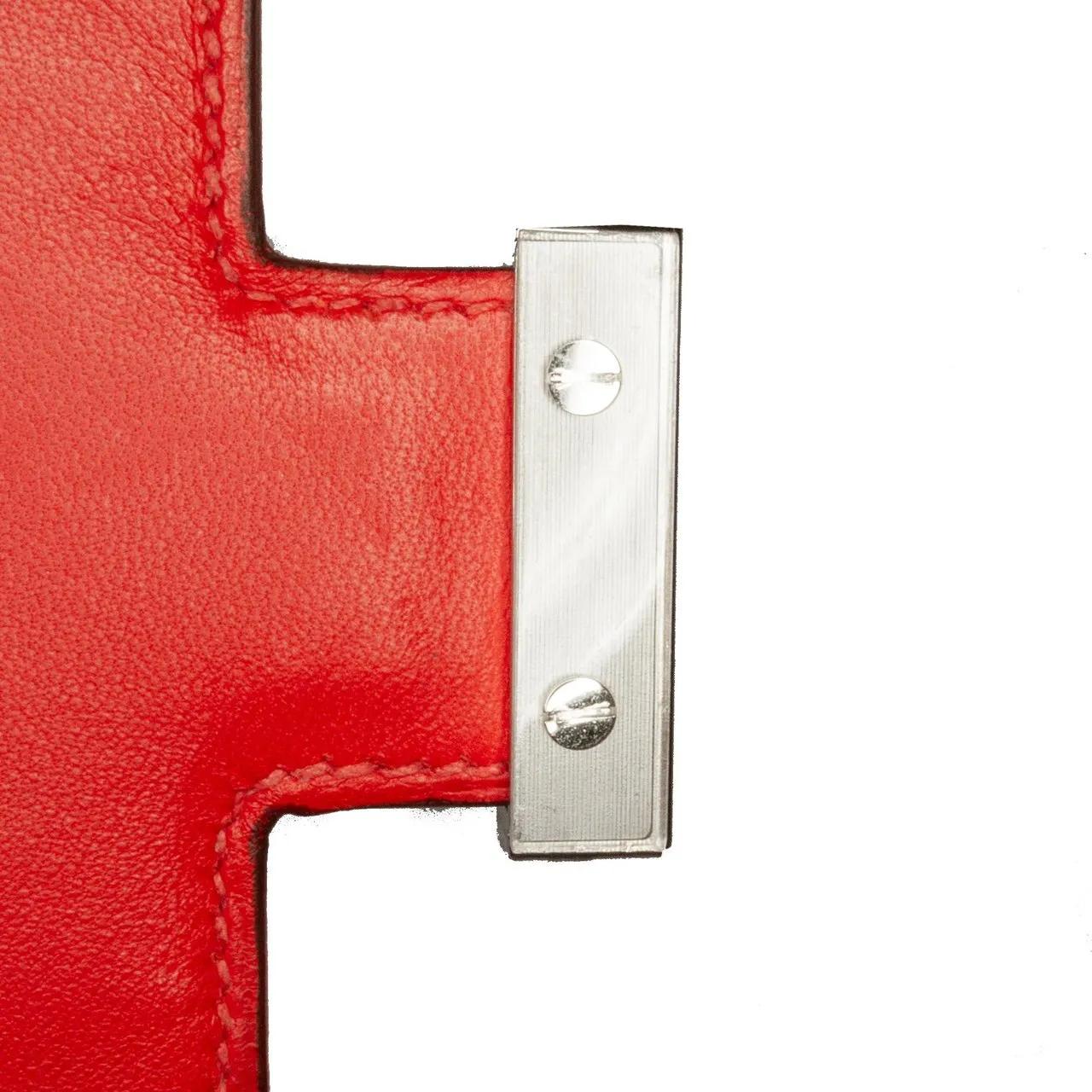 Hermès Hobo bags 2018 Mini Evercolor Constance Optique 18 in rood