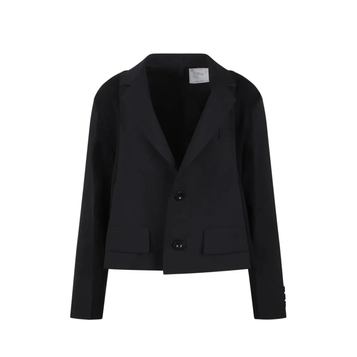 Sacai Deconstructed Jacket Black Blazer