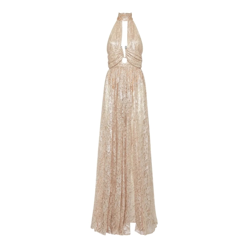 Philipp Plein Maxikleid Kleid rose