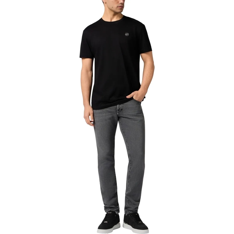 Philipp Plein Jeans mit geradem Bein Das Basismodell der 5-Pocket-Jeans zeichnet sich d grau(Image 4)