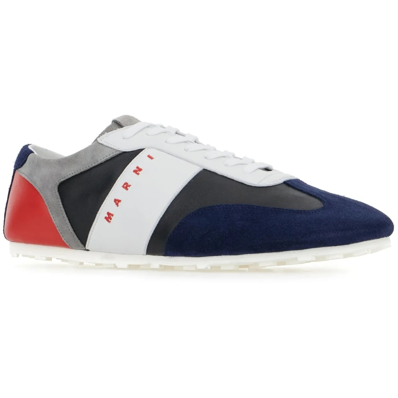 Marni Low-Top-Sneaker Marni Multicolor suede and leather sneakers mehrfarbig(Image 2)