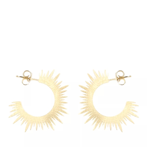 LOTT.gioielli CL Earring Creole Sun Small - B Brushed Gold Ring