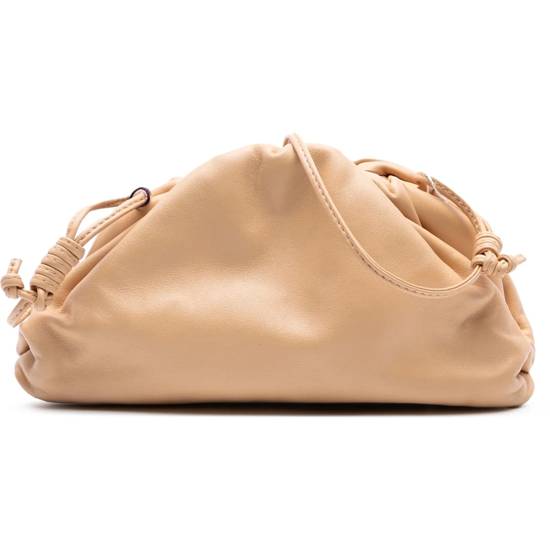 Bottega Veneta Schultertasche Lambskin The Mini Pouch Crossbody braun