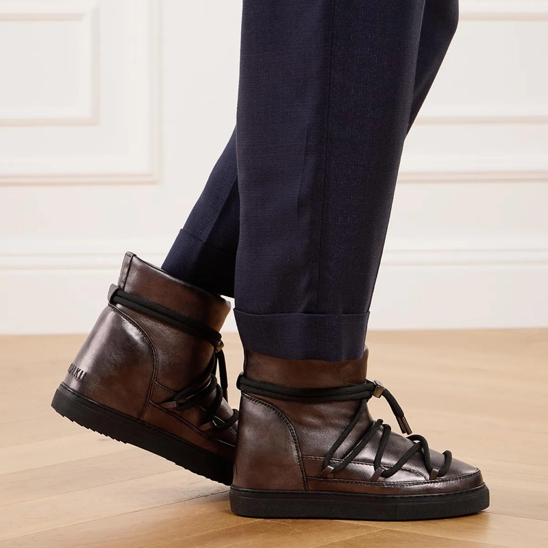 INUIKII Winterboots Full Leather Metallic Black(Image 2)