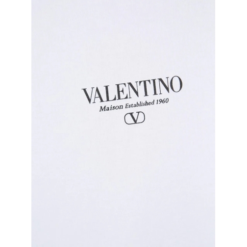 Valentino T-shirts Contrast Logo T-shirt weiß (Image 4)