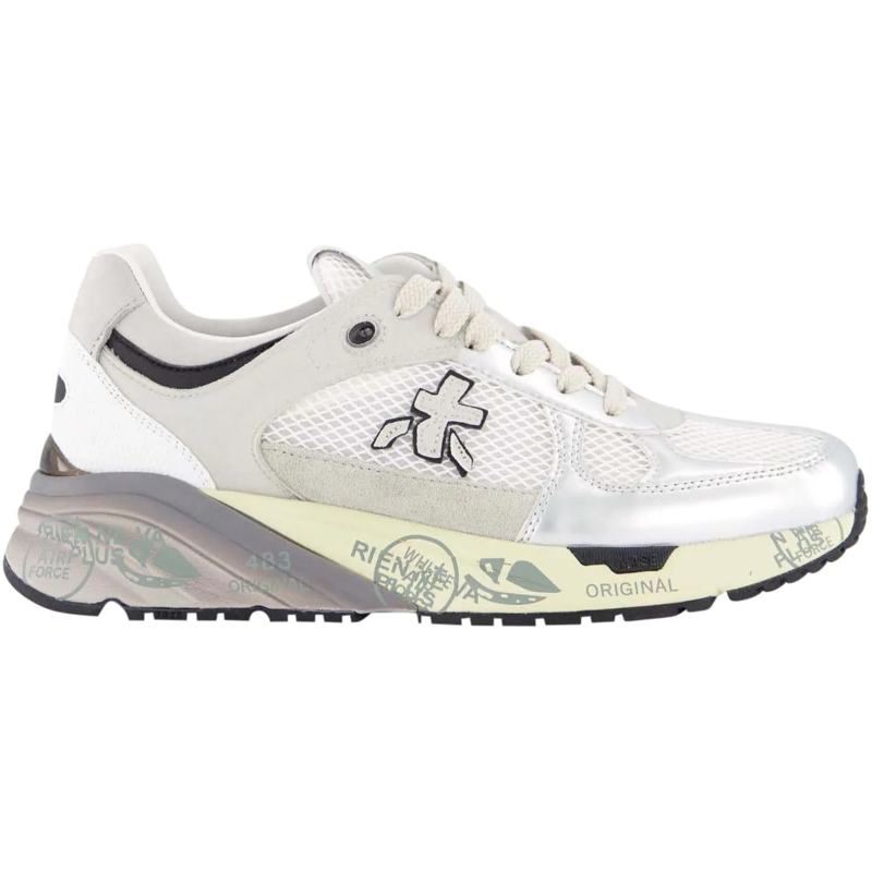 Premiata Sneaker basse Dames Mased Sneaker Wit/Zilver weiß