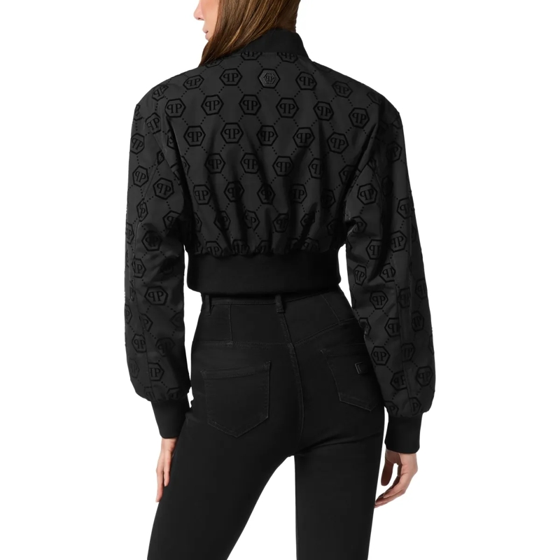 Philipp Plein Daunenjacke Bomber Monogram schwarz(Image 2)