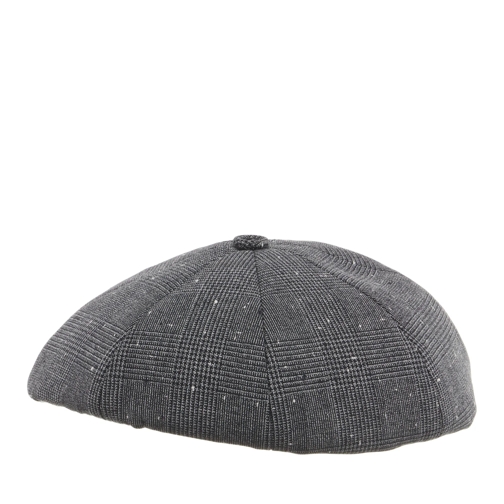 Christian Dior Beret Wool-blend Canvas With Prince Of Wales Motif Grey