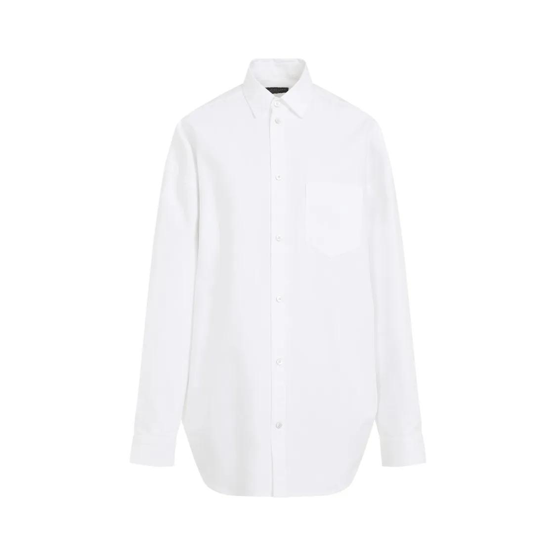 Balenciaga - White Cotton Outerwear Shirt - Größe S - weiß