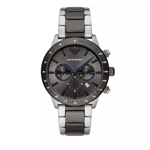 Emporio Armani Chronograph Stainless Steel Watch Multicolored/Silver Kronograf