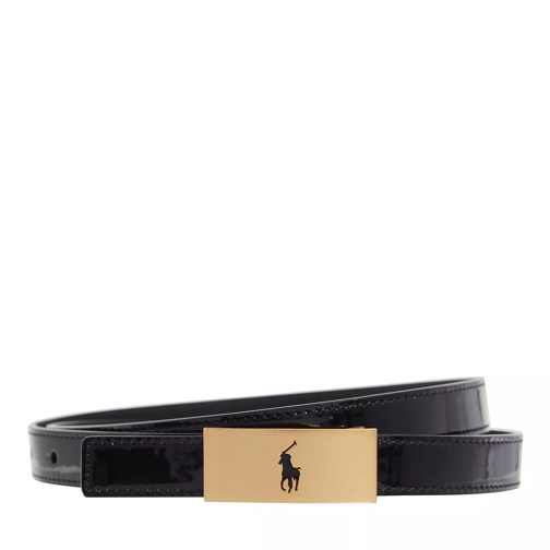 Polo Ralph Lauren 20Mm Rv P Id Belt Skinny Black Cintura in pelle