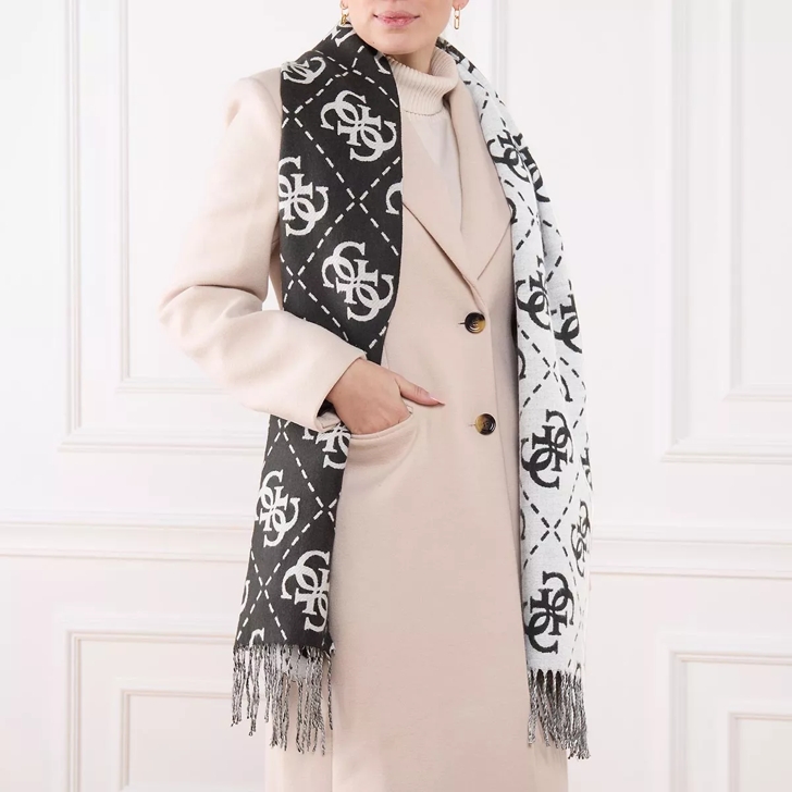 Guess Scarf Black/Grey | Wool Scarf