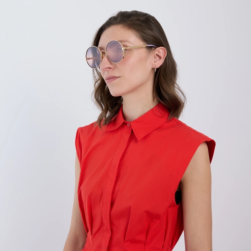 Chloé Sonnenbrille CH0321S Gold-Gold-Violet(Image 2)