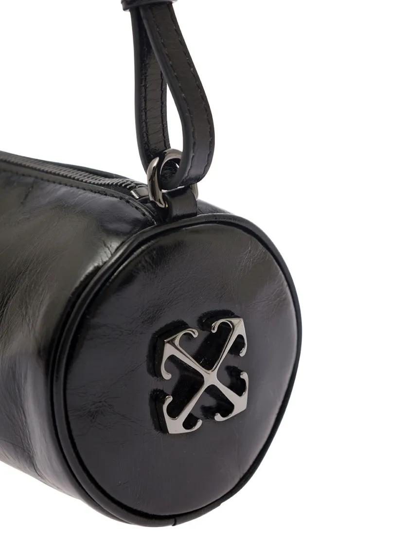 Thumbnail - Off-White Crossbody Bags - Torpedo Arrow Logo Small Shoulder Bag - Gr. unisize - in Schwarz - für Damen