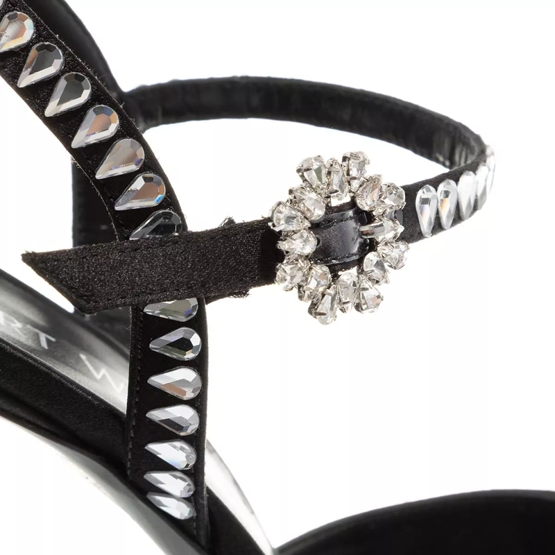 Stuart Weitzman High Heels Gemcut 100 Ankle Strap Pump Black(Image 4)